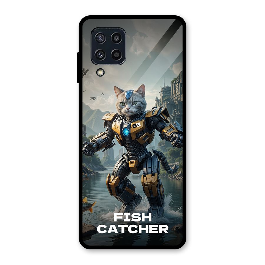 Fish Catcher Glass Back Case for Galaxy M32