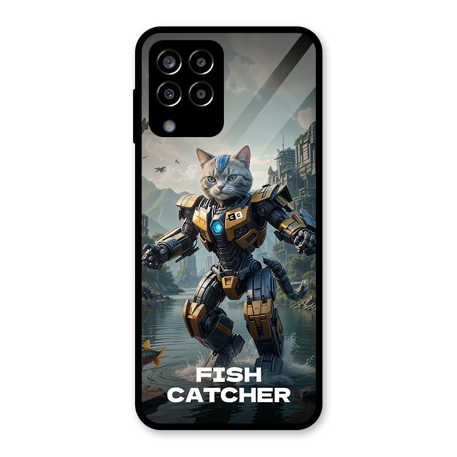 Fish Catcher Glass Back Case for Galaxy M33