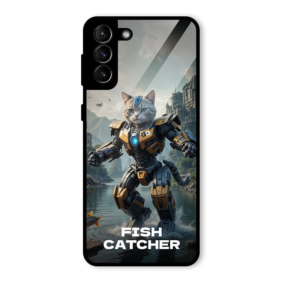 Fish Catcher Glass Back Case for Galaxy S21 Plus