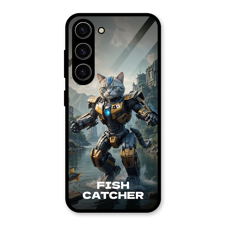 Fish Catcher Glass Back Case for Galaxy S23