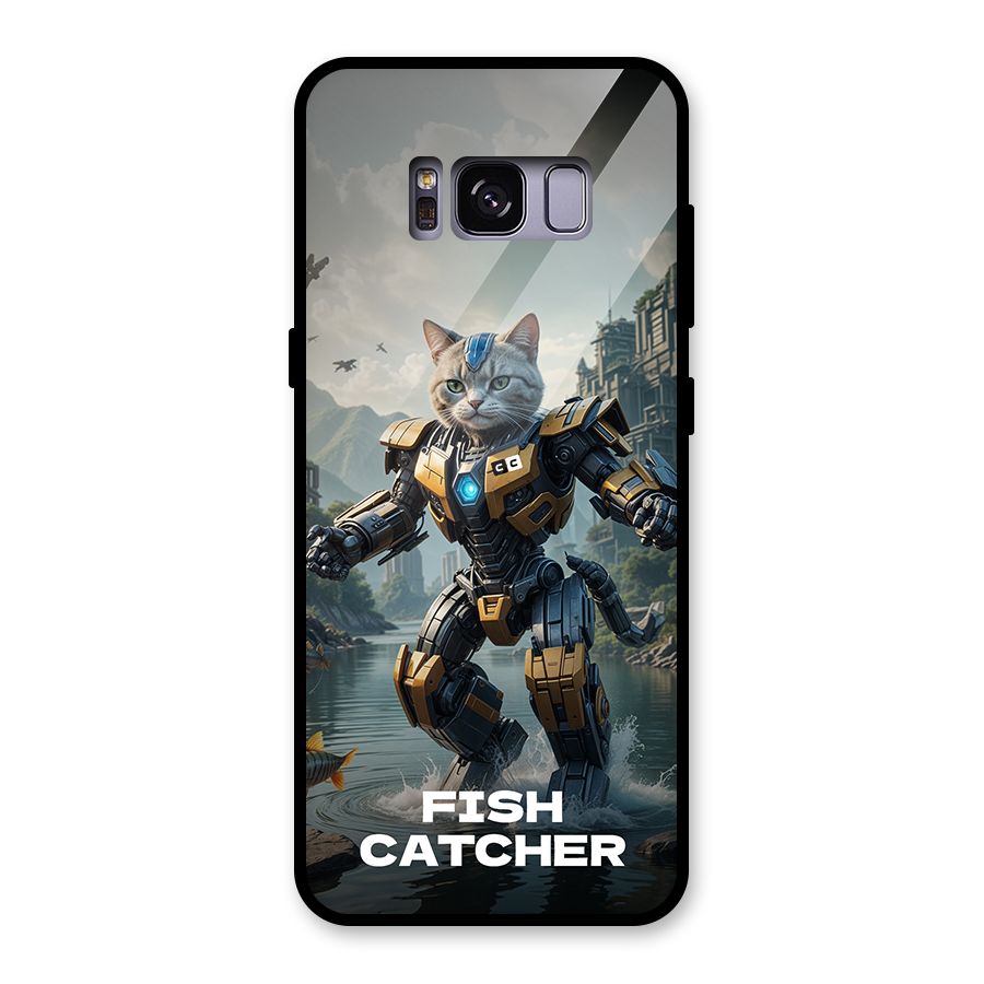 Fish Catcher Glass Back Case for Galaxy S8