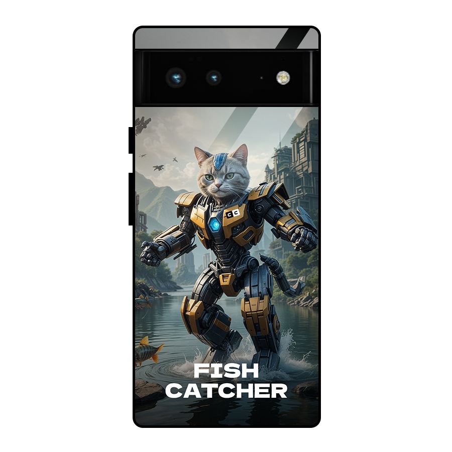 Fish Catcher Glass Back Case for Google Pixel 6