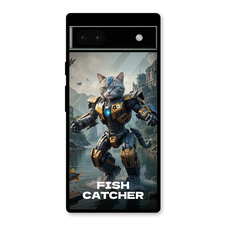Fish Catcher Glass Back Case for Google Pixel 6a