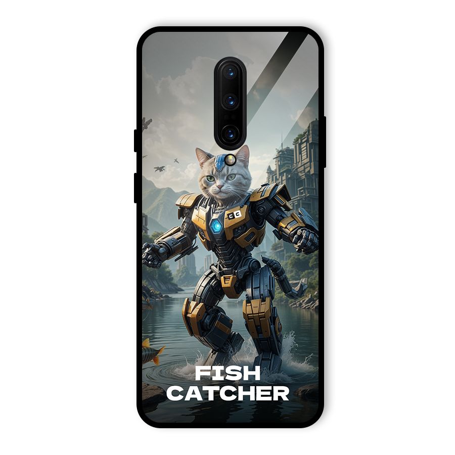 Fish Catcher Glass Back Case for OnePlus 7 Pro