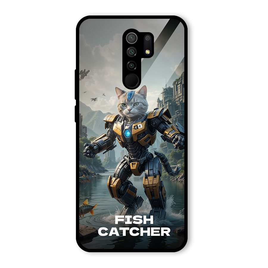Fish Catcher Glass Back Case for Poco M2