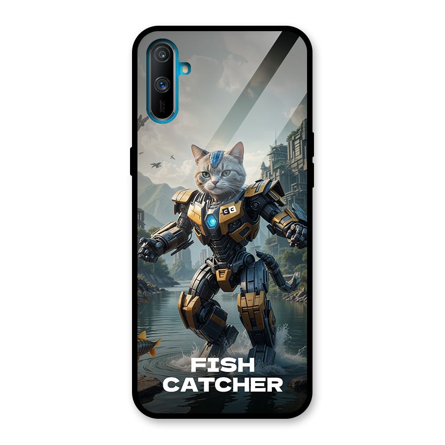 Fish Catcher Glass Back Case for Realme C3