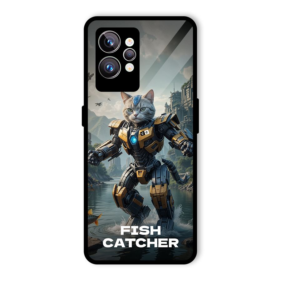 Fish Catcher Glass Back Case for Realme GT2 Pro