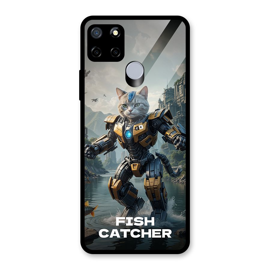 Fish Catcher Glass Back Case for Realme Narzo 30A