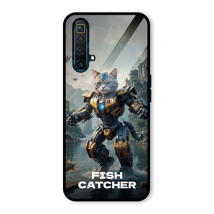 Fish Catcher Glass Back Case for Realme X3