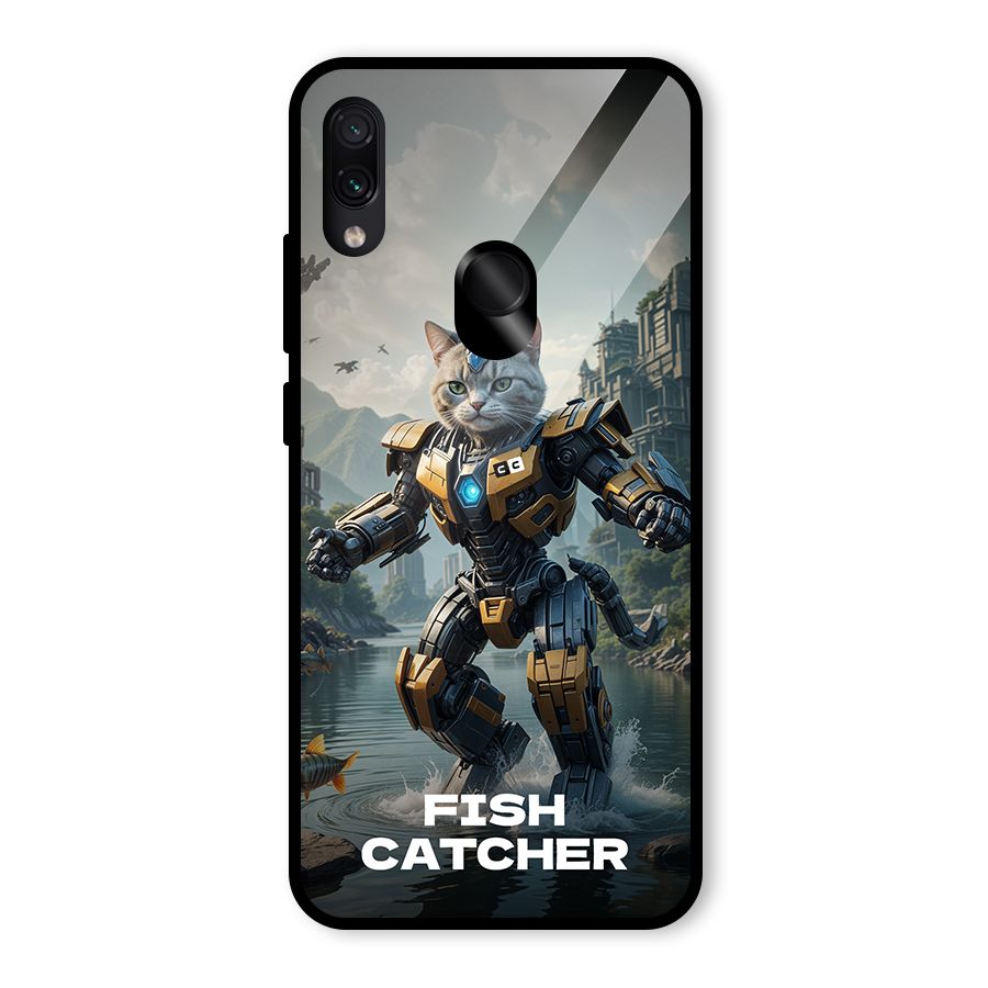 Fish Catcher Glass Back Case for Redmi Note 7 Pro