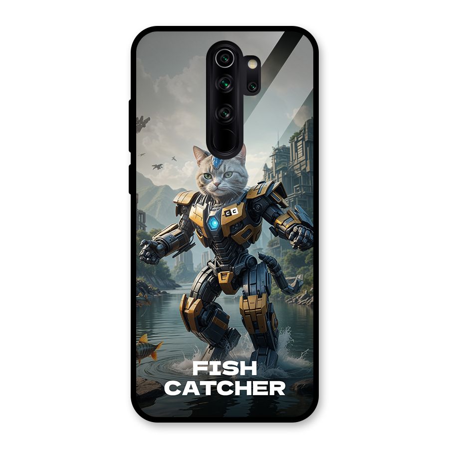 Fish Catcher Glass Back Case for Redmi Note 8 Pro