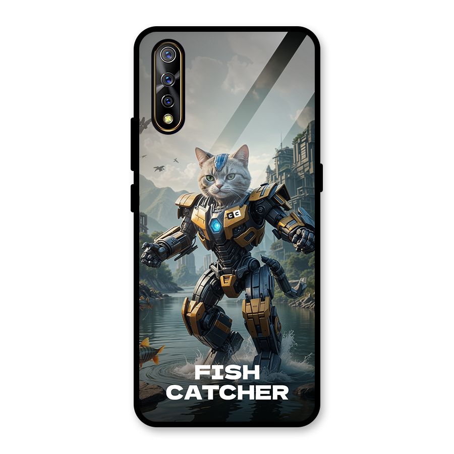 Fish Catcher Glass Back Case for Vivo S1