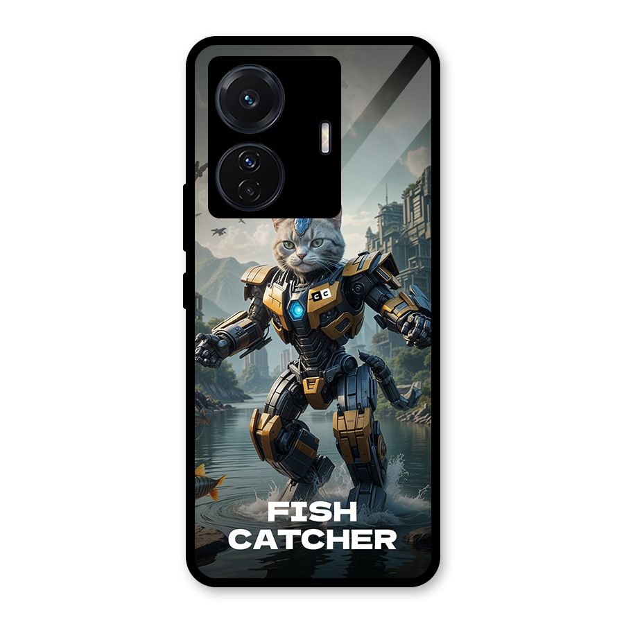 Fish Catcher Glass Back Case for Vivo T1 Pro