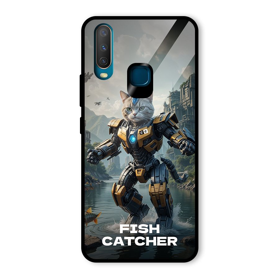 Fish Catcher Glass Back Case for Vivo U10