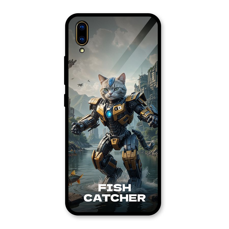 Fish Catcher Glass Back Case for Vivo V11 Pro