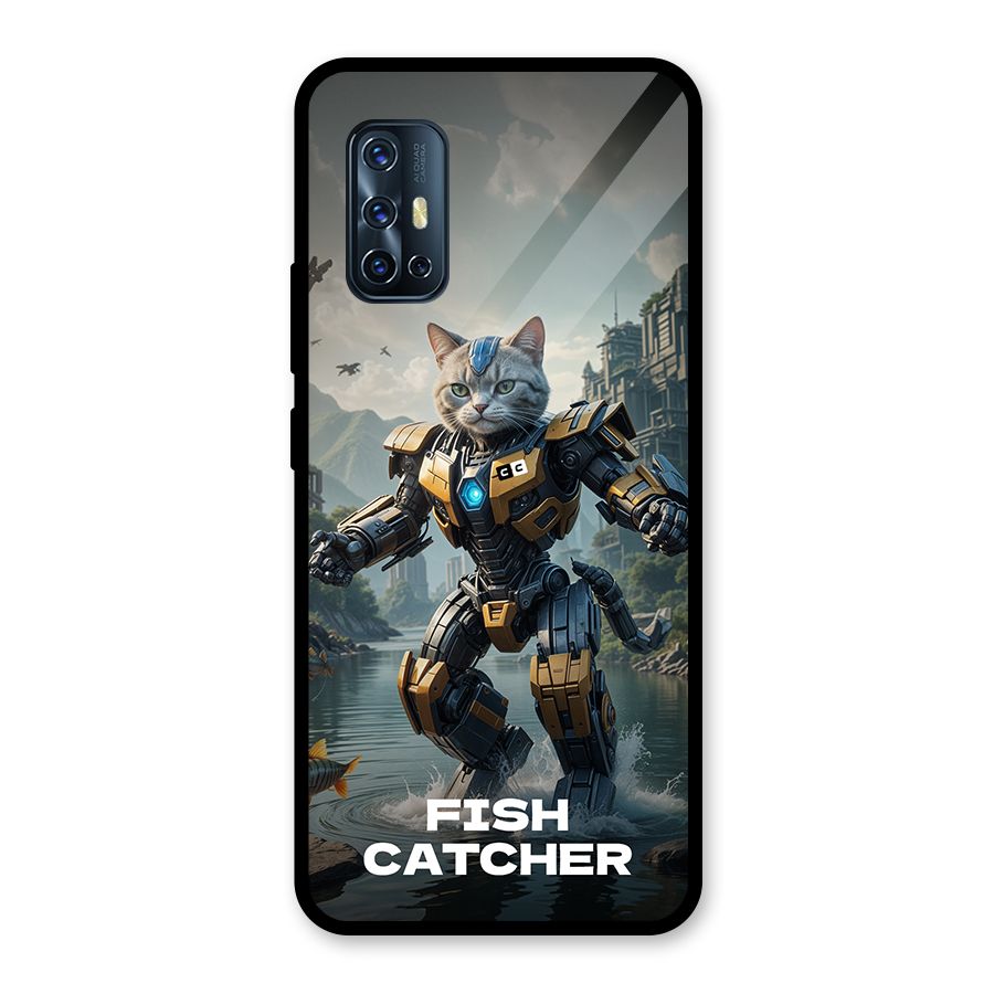 Fish Catcher Glass Back Case for Vivo V17