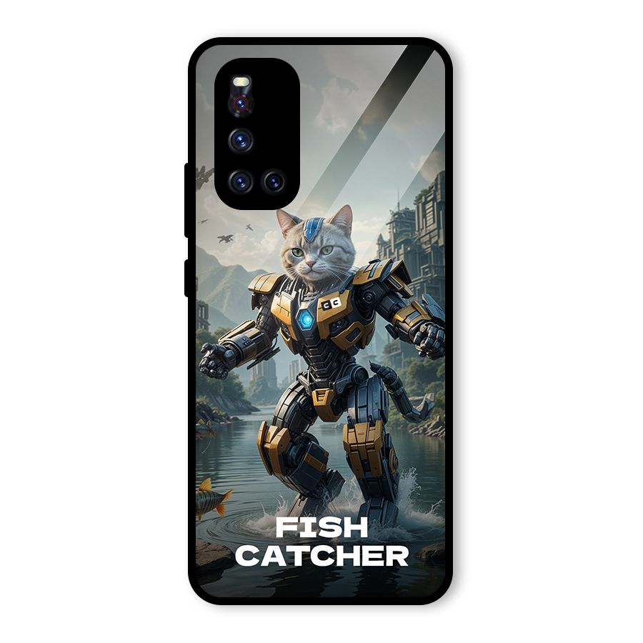Fish Catcher Glass Back Case for Vivo V19
