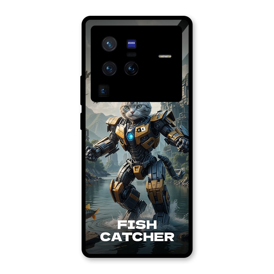 Fish Catcher Glass Back Case for Vivo X80 Pro