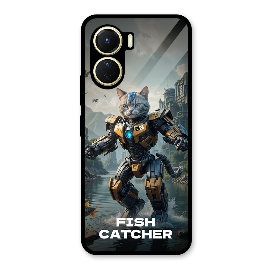 Fish Catcher Glass Back Case for Vivo Y16