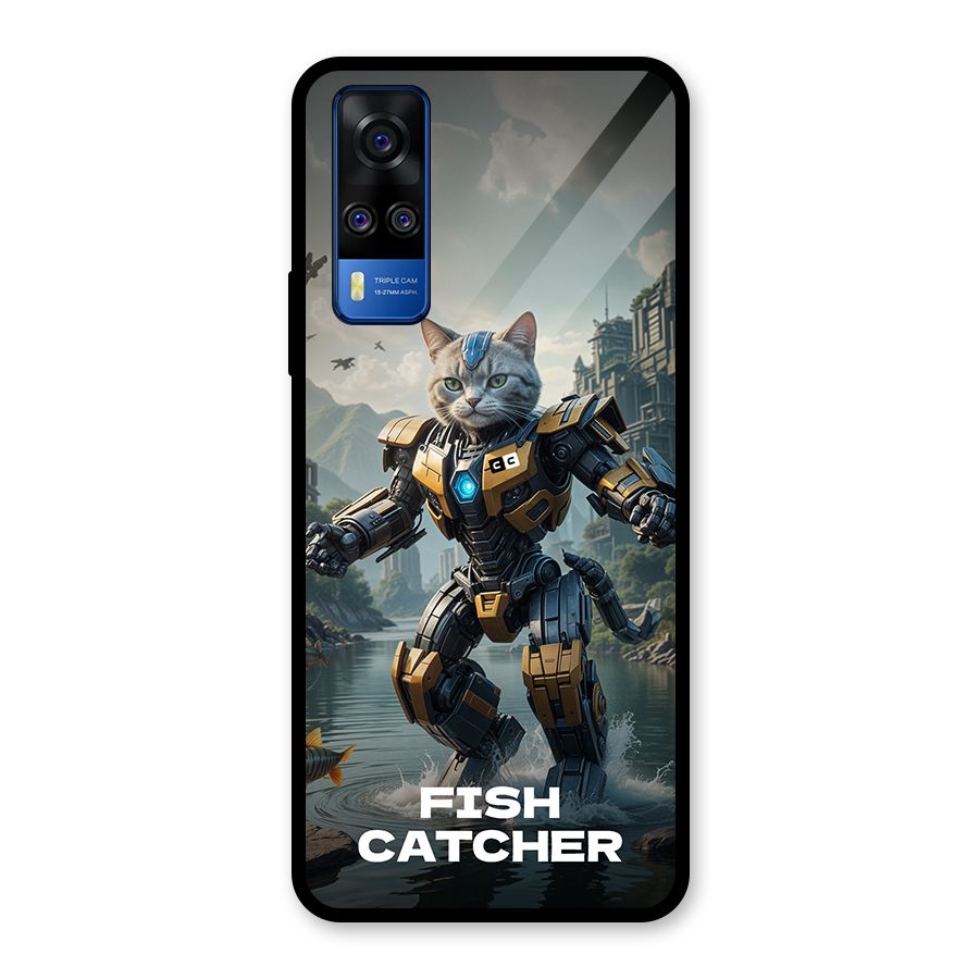 Fish Catcher Glass Back Case for Vivo Y31