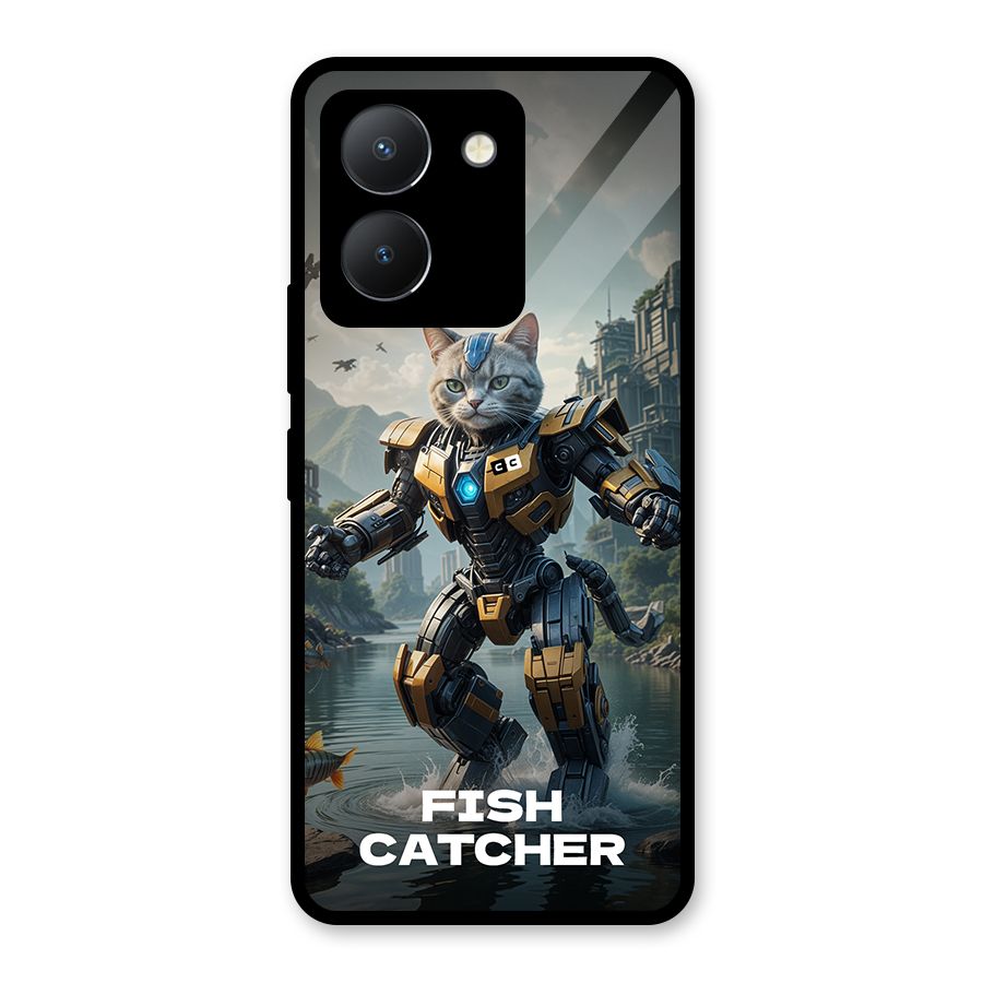 Fish Catcher Glass Back Case for Vivo Y36