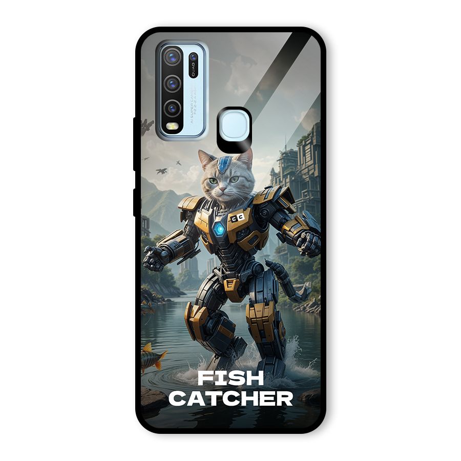 Fish Catcher Glass Back Case for Vivo Y50