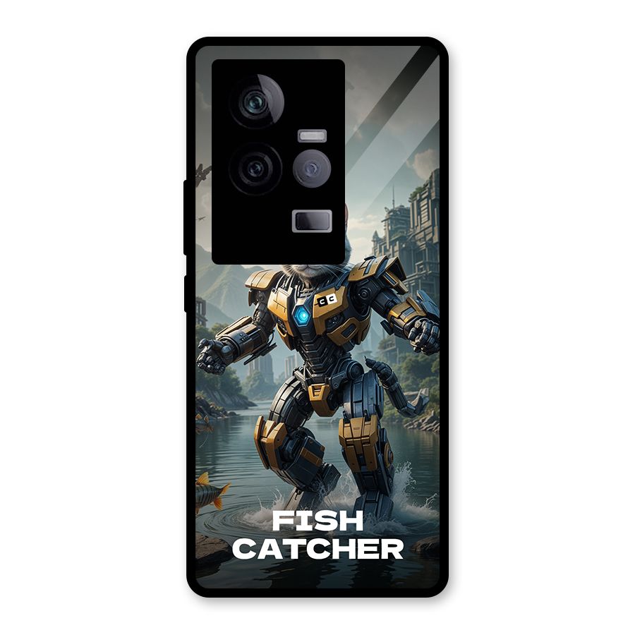 Fish Catcher Glass Back Case for Vivo iQOO 11 5G