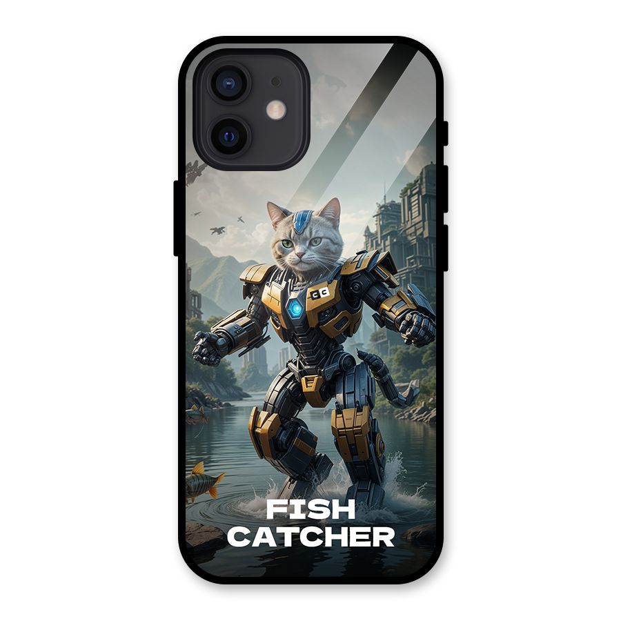 Fish Catcher Glass Back Case for iPhone 12
