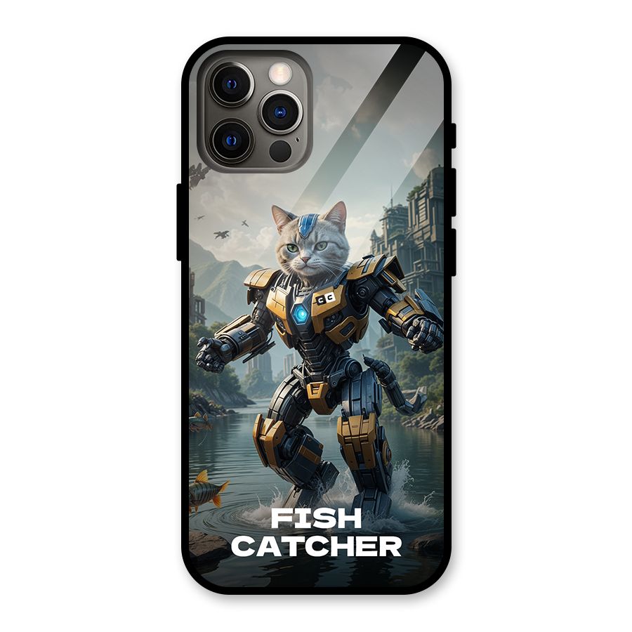Fish Catcher Glass Back Case for iPhone 12 Pro