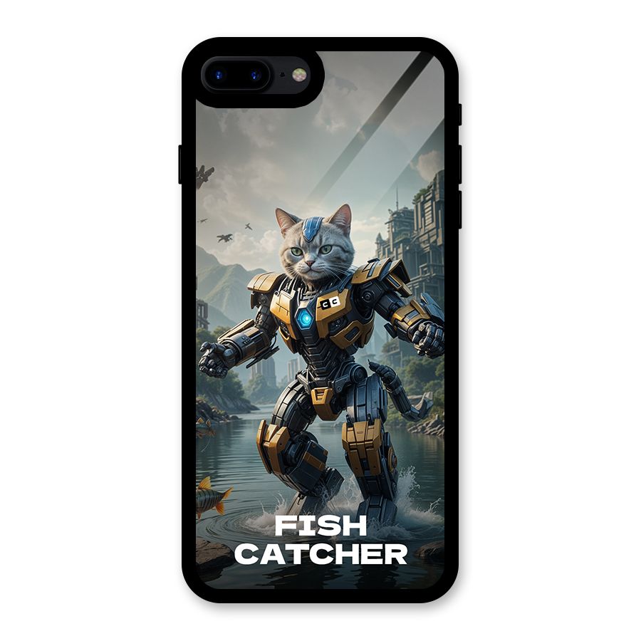 Fish Catcher Glass Back Case for iPhone 8 Plus