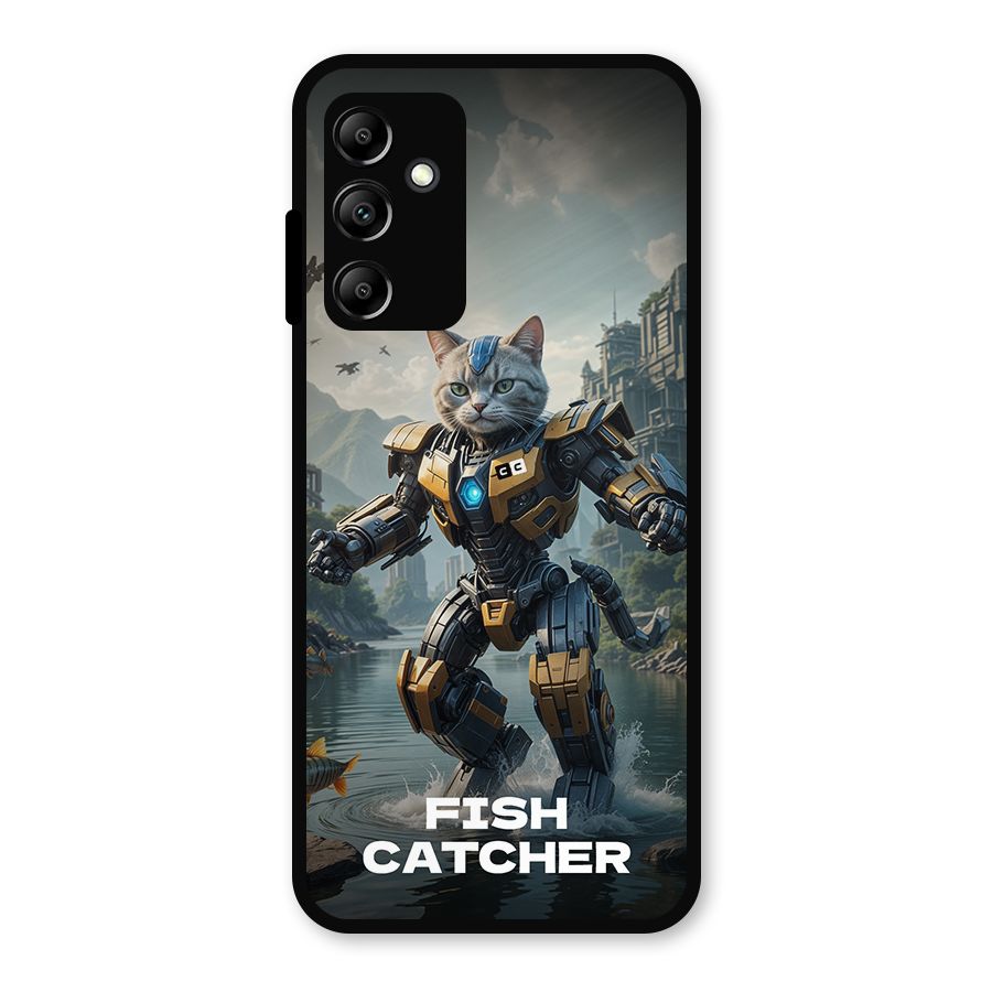 Fish Catcher Metal Back Case for Galaxy A14 5G