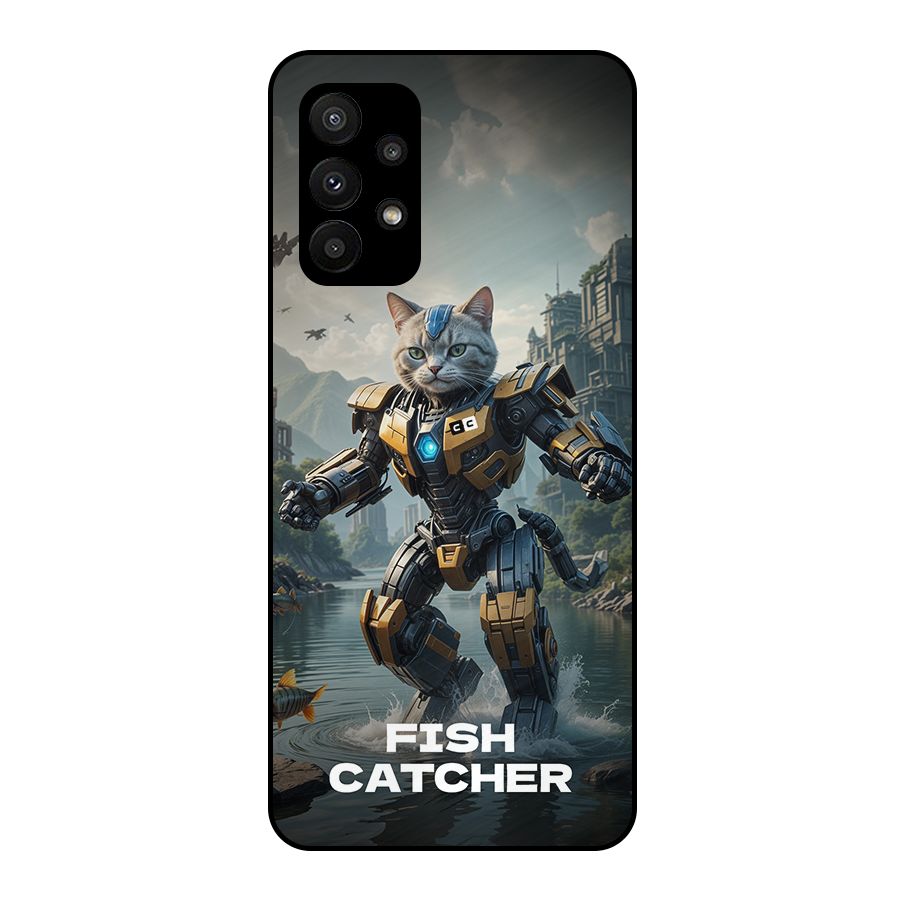 Fish Catcher Metal Back Case for Galaxy A23