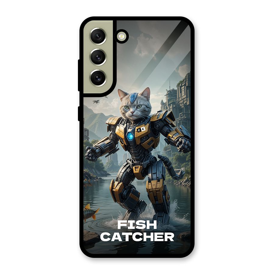 Fish Catcher Metal Back Case for Galaxy S21 FE 5G (2023)