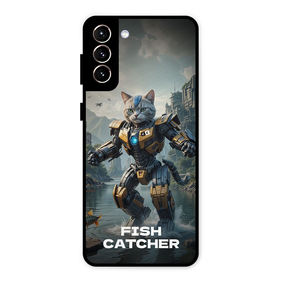 Fish Catcher Metal Back Case for Galaxy S21 Plus