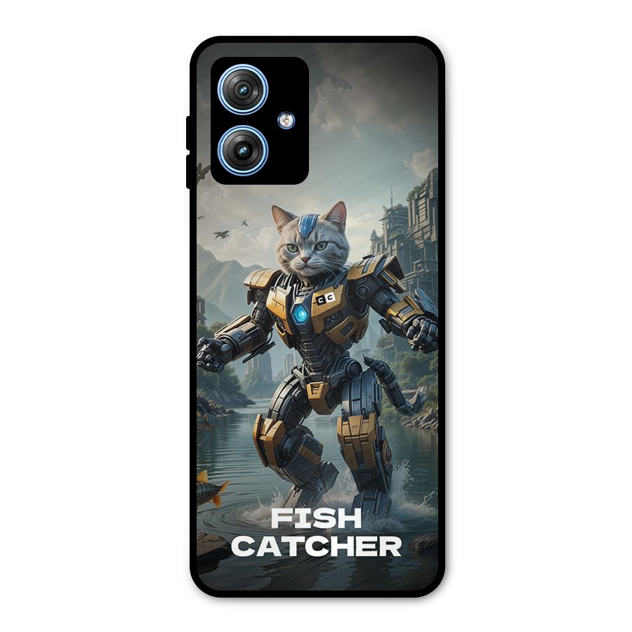 Fish Catcher Metal Back Case for Moto G54