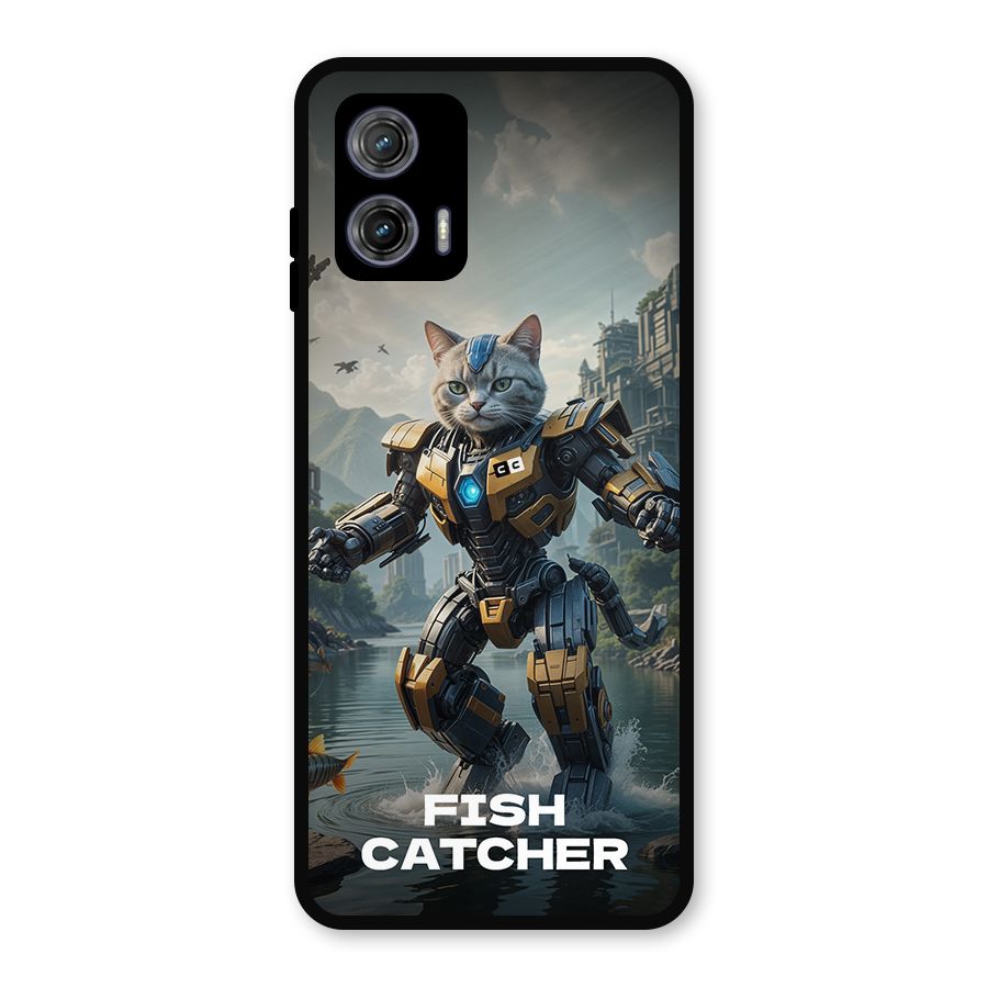 Fish Catcher Metal Back Case for Moto G73