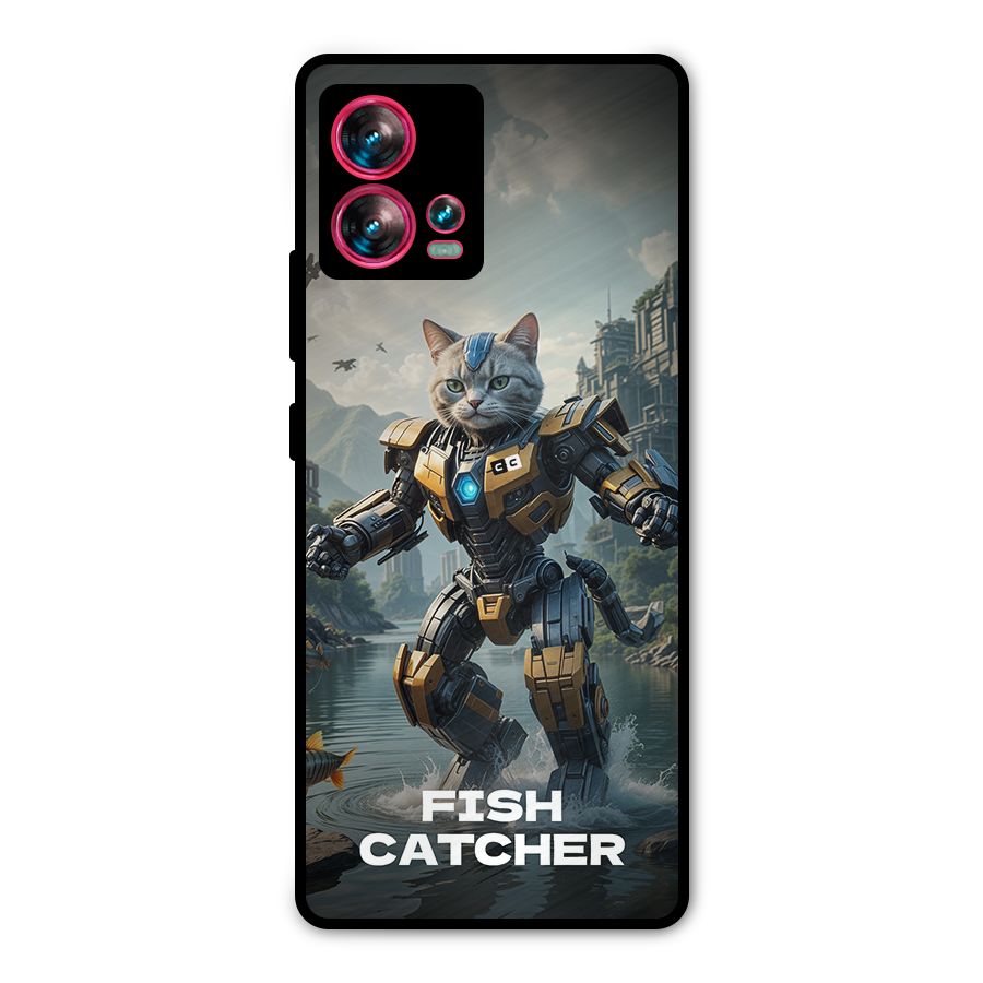 Fish Catcher Metal Back Case for Motorola Edge 30 Fusion