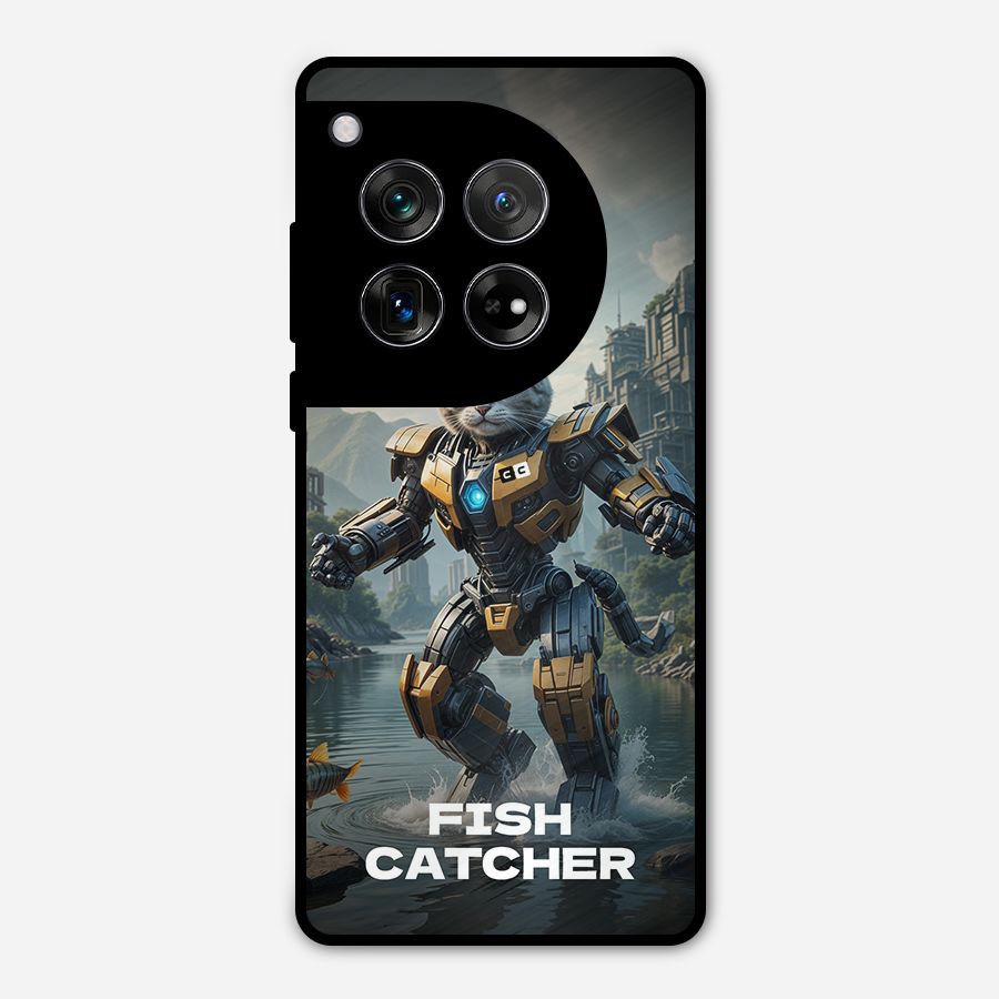 Fish Catcher Metal Back Case for OnePlus 12