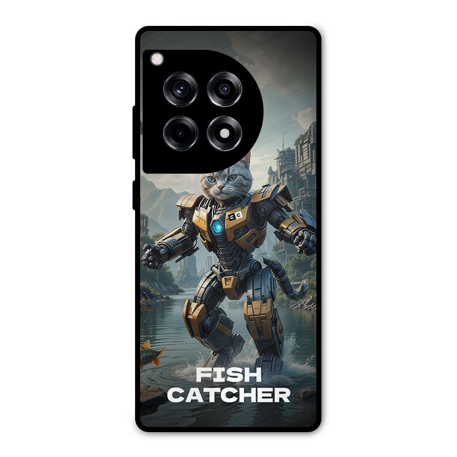 Fish Catcher Metal Back Case for OnePlus 12R