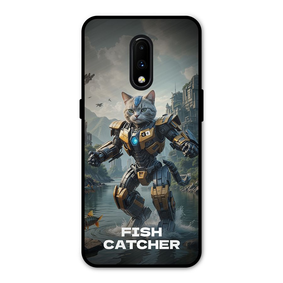 Fish Catcher Metal Back Case for OnePlus 7