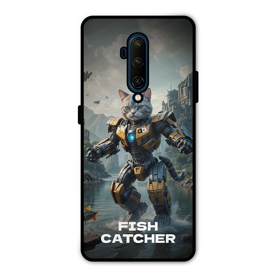 Fish Catcher Metal Back Case for OnePlus 7T Pro