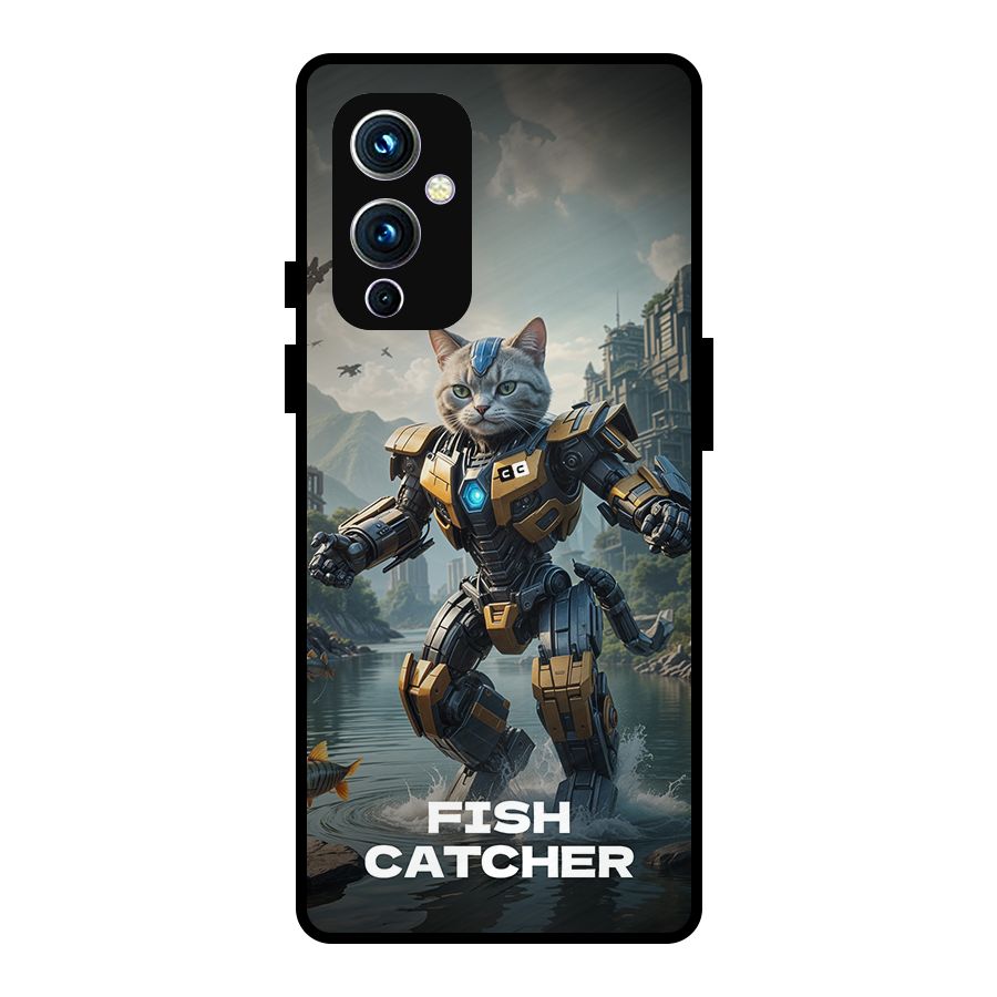 Fish Catcher Metal Back Case for OnePlus 9