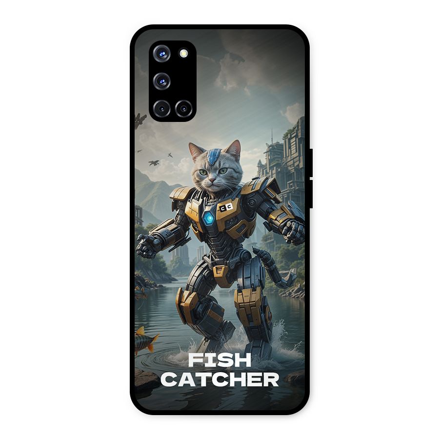 Fish Catcher Metal Back Case for Oppo A52