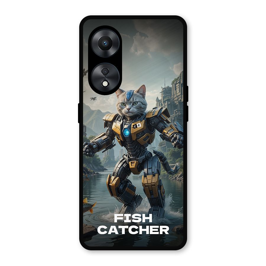 Fish Catcher Metal Back Case for Oppo A78
