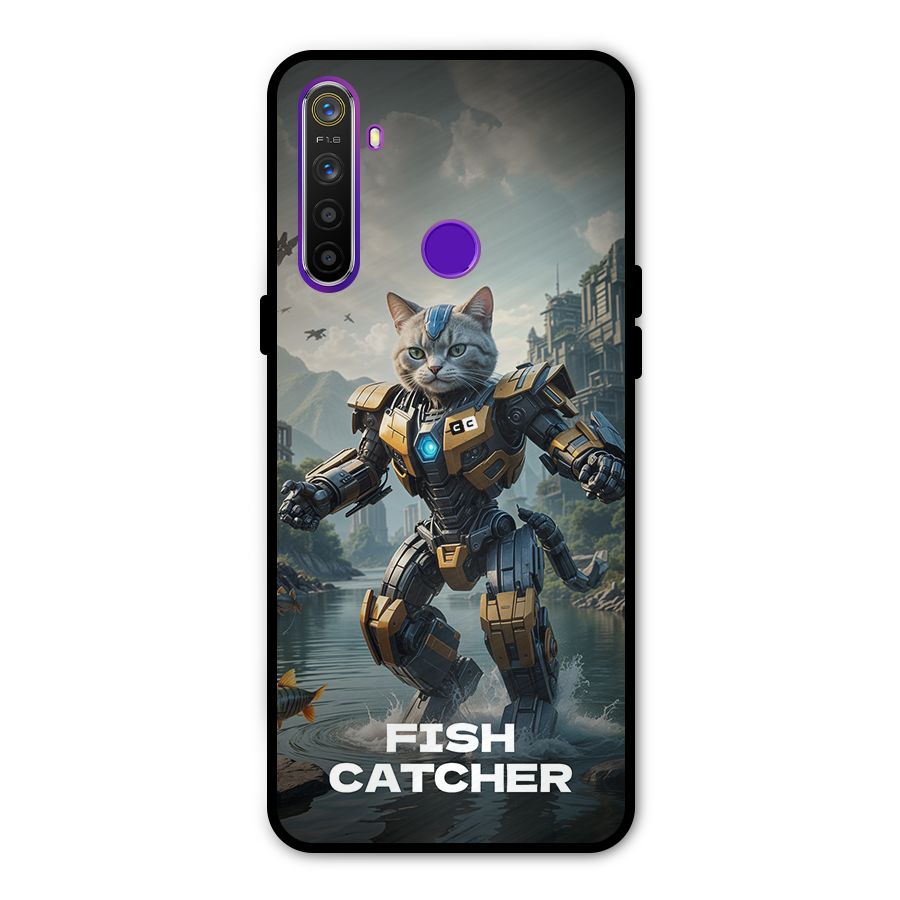 Fish Catcher Metal Back Case for Realme 5