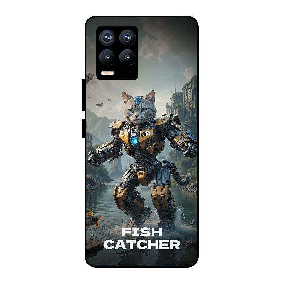 Fish Catcher Metal Back Case for Realme 8 Pro