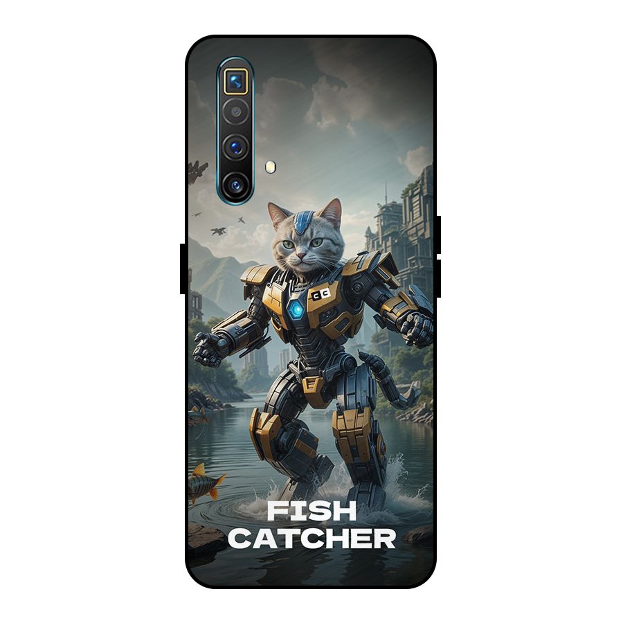 Fish Catcher Metal Back Case for Realme X3 SuperZoom