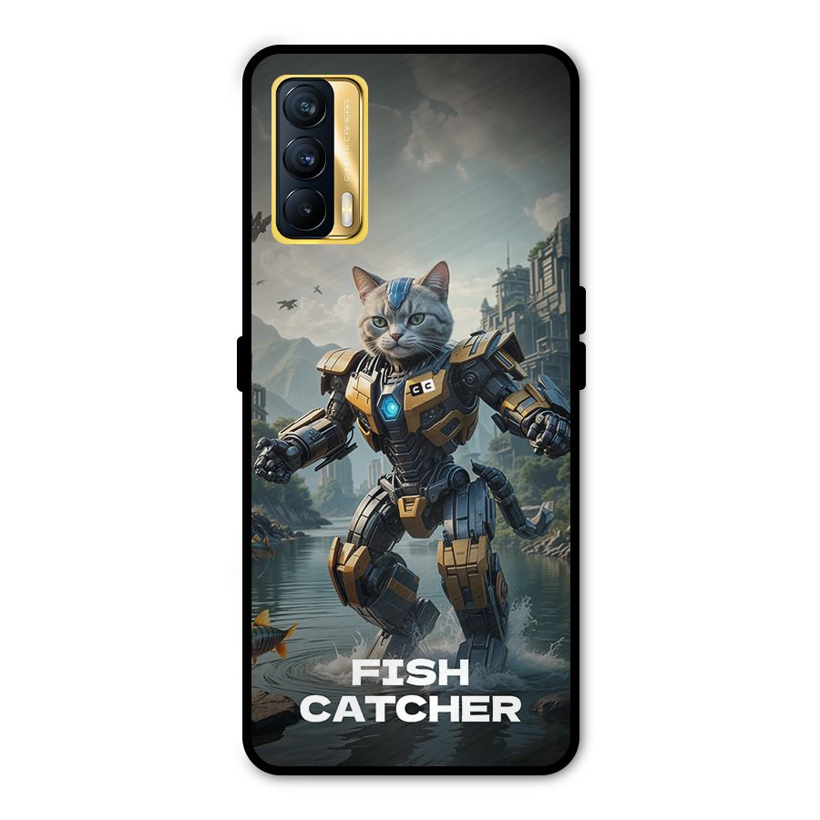 Fish Catcher Metal Back Case for Realme X7