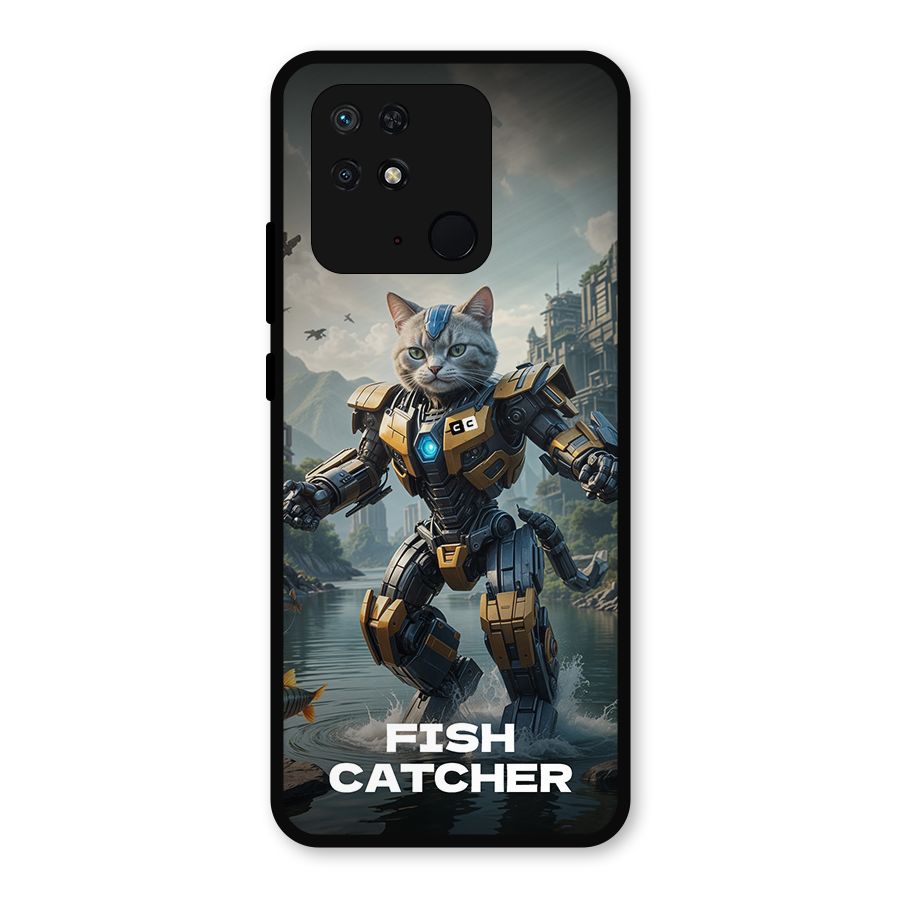 Fish Catcher Metal Back Case for Redmi 10 Power