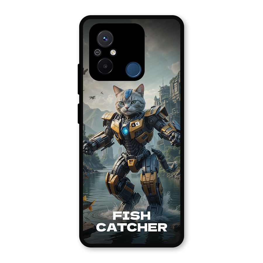 Fish Catcher Metal Back Case for Redmi 12C